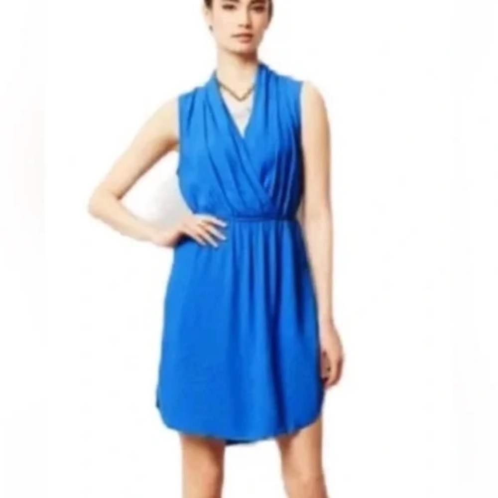 Anthropologie Blue Sleeveless Dress